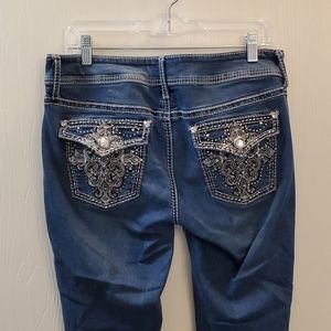 Apt 9 embellished buttoned pocket jeans